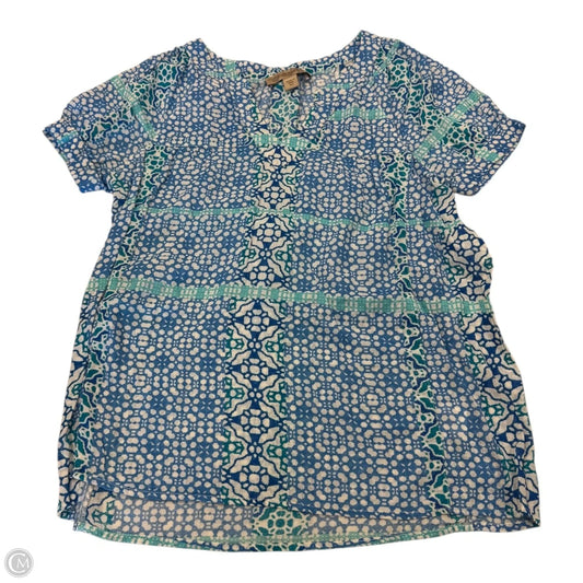 Top Short Sleeve By Nine West In Blue, Size: Xs