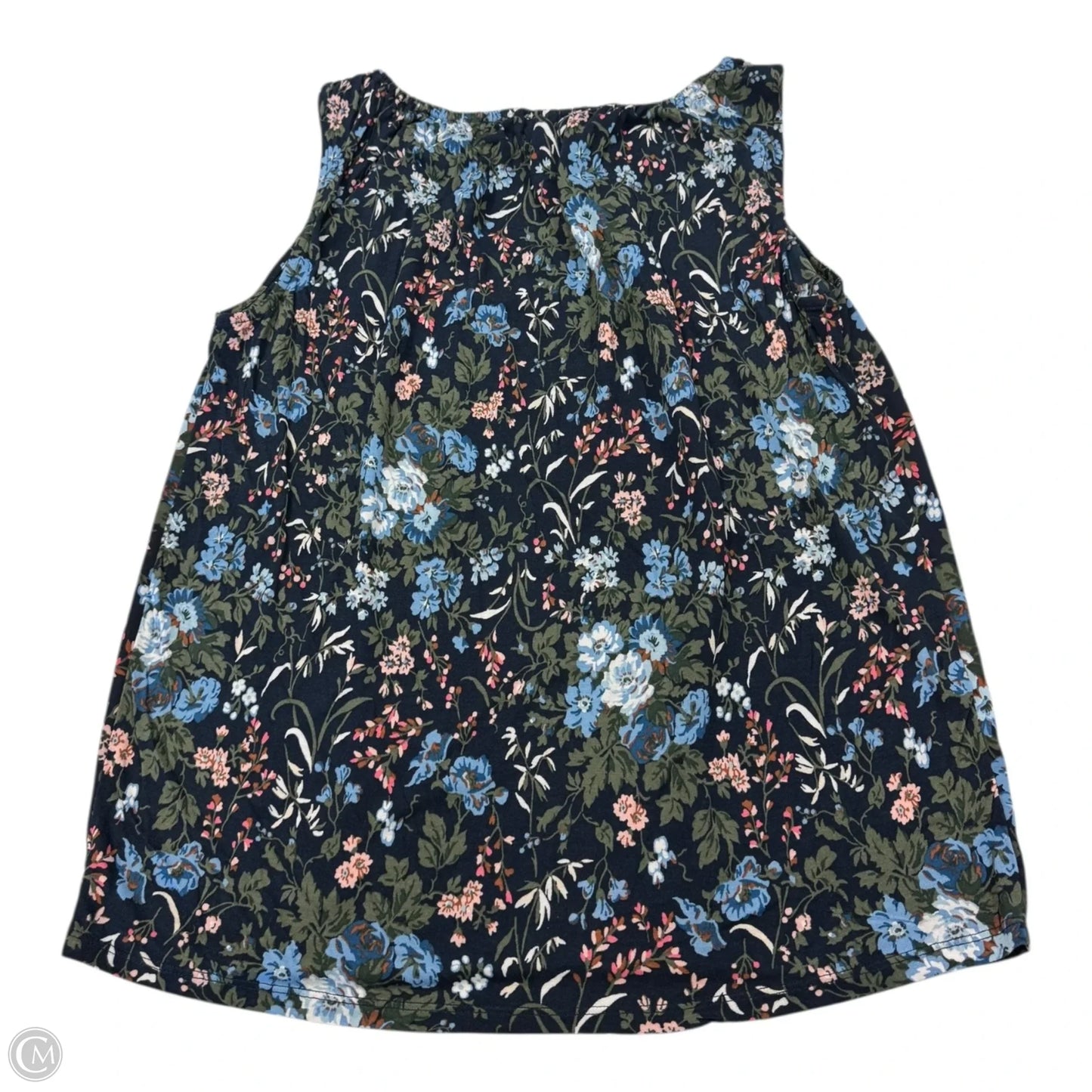 Top Sleeveless By Loft In Floral Print, Size: S