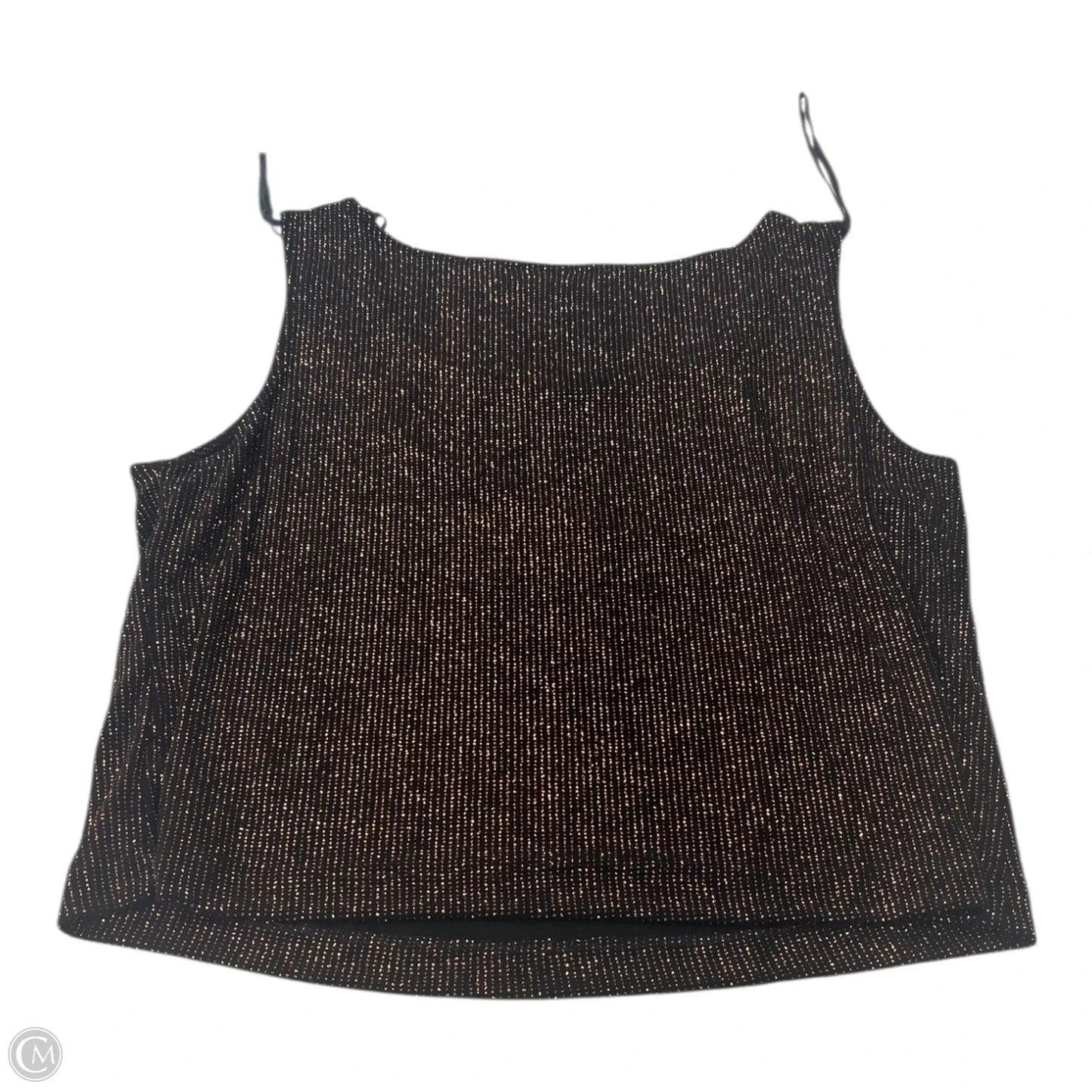 Top Sleeveless By Jessica Howard In Black & Brown, Size: 16