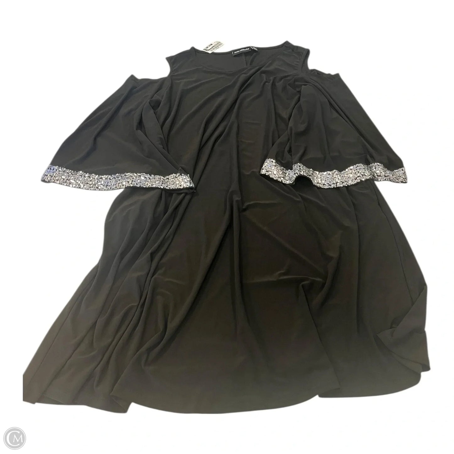 Dress Casual Short By Nina Leonard In Black, Size: 3x