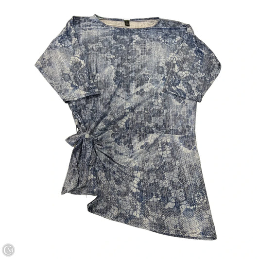 Tunic 3/4 Sleeve By Chicos In Blue, Size: L