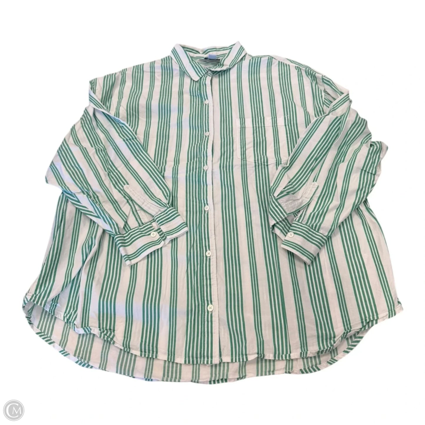 Top Long Sleeve By Old Navy In Striped Pattern, Size: L