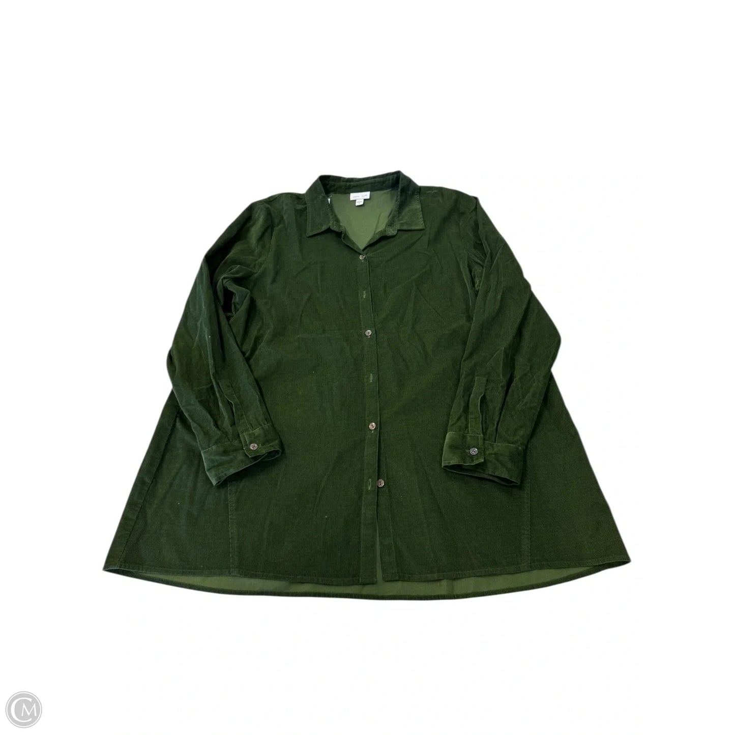 Top Long Sleeve By J. Jill In Green, Size: Xl