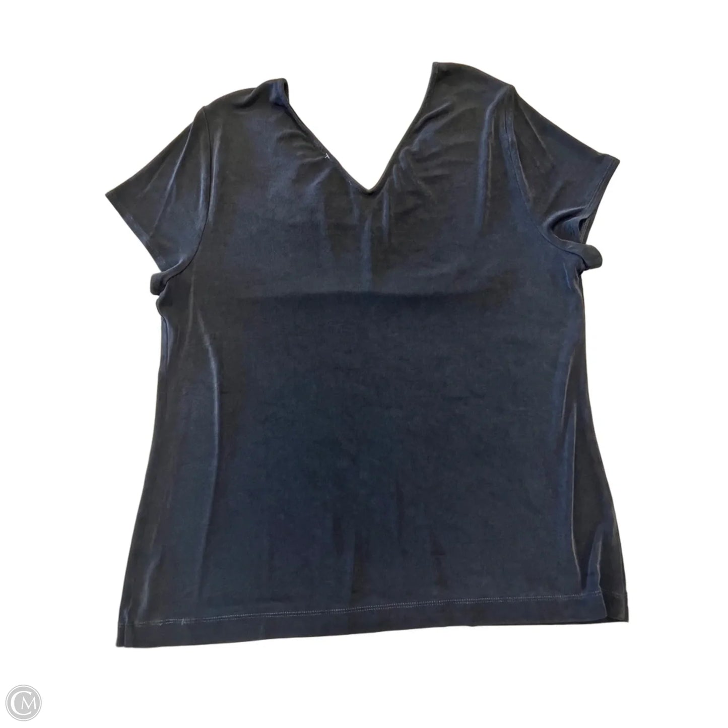 Top Short Sleeve By Chicos In Black, Size: L