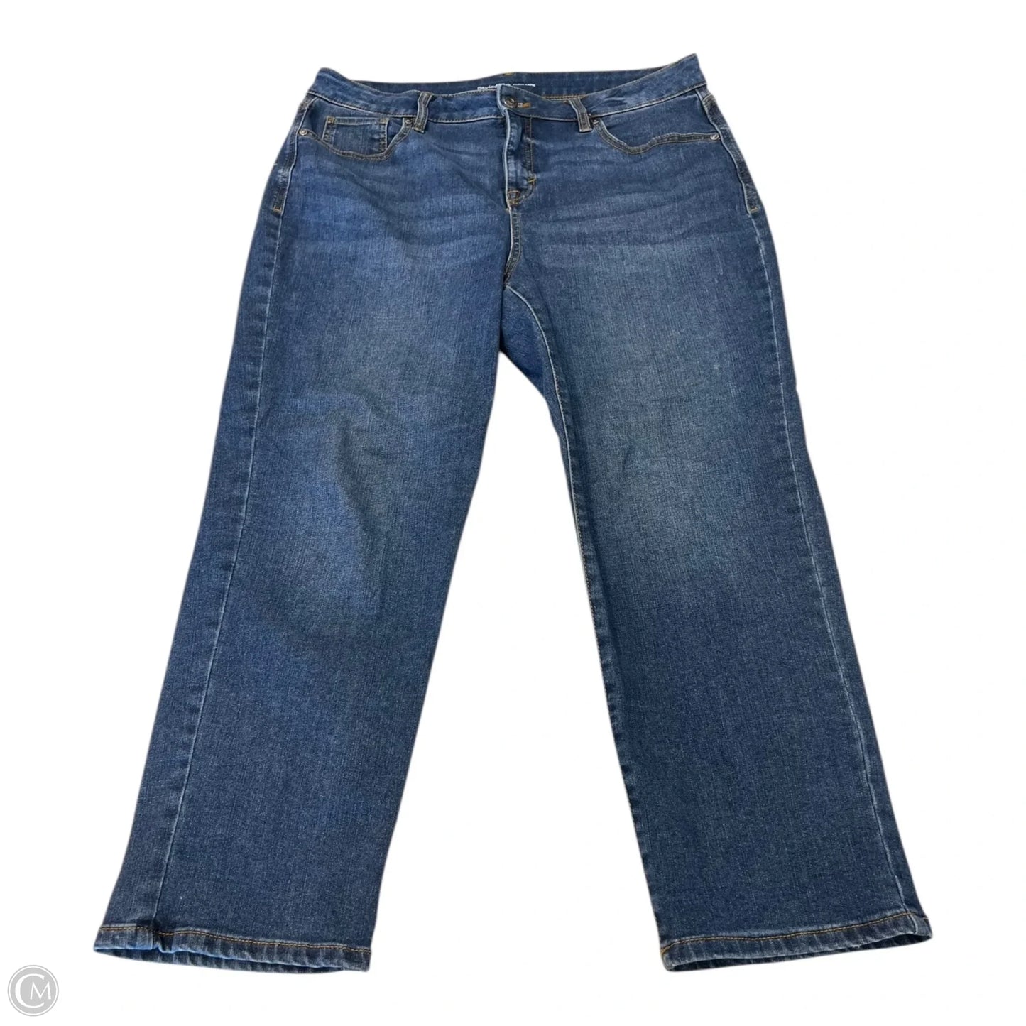 Jeans Straight By Style And Company In Blue Denim, Size: 14