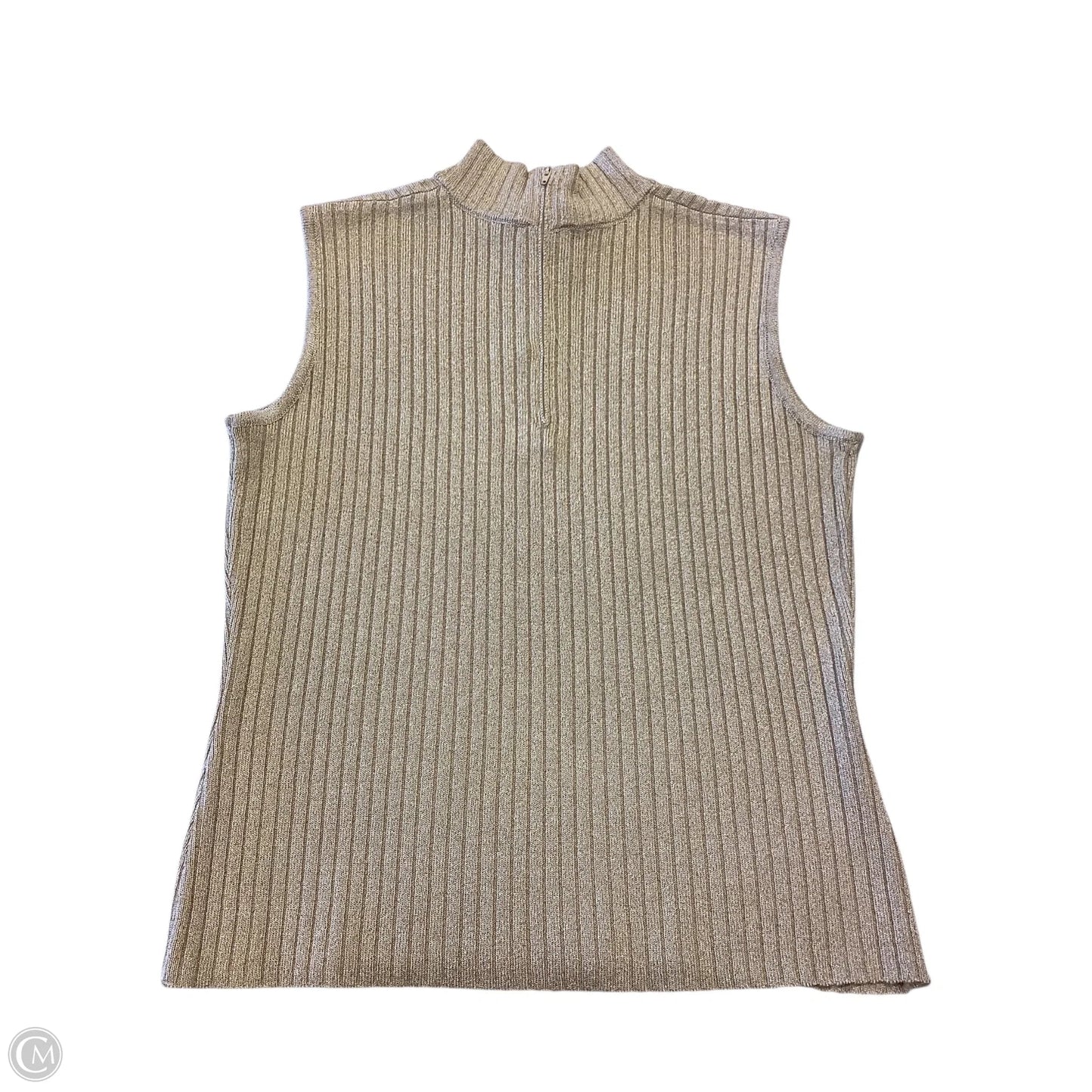 Top Sleeveless Luxury Designer By St John Collection In Gold, Size: S