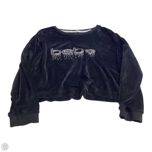 Top Long Sleeve By Bebe In Black, Size: Xl