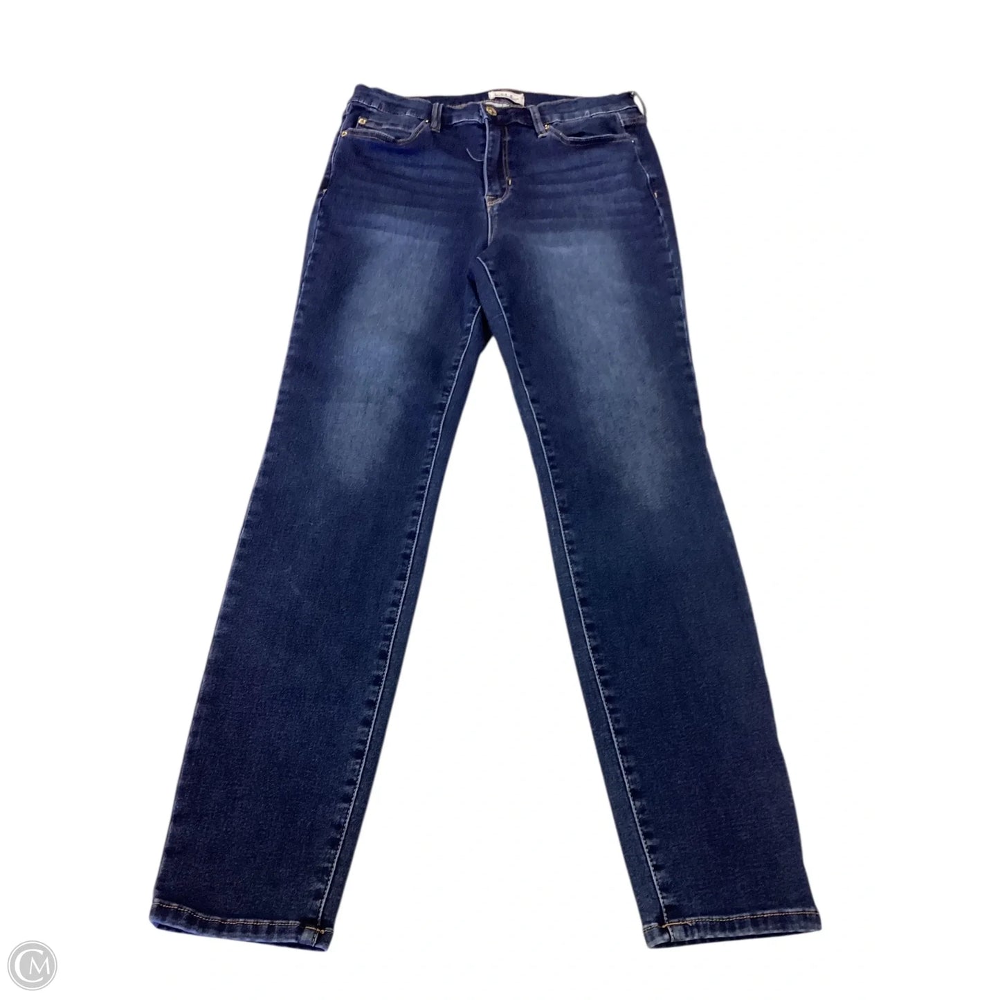 Jeans Skinny By Nicole Miller In Blue Denim, Size: 12