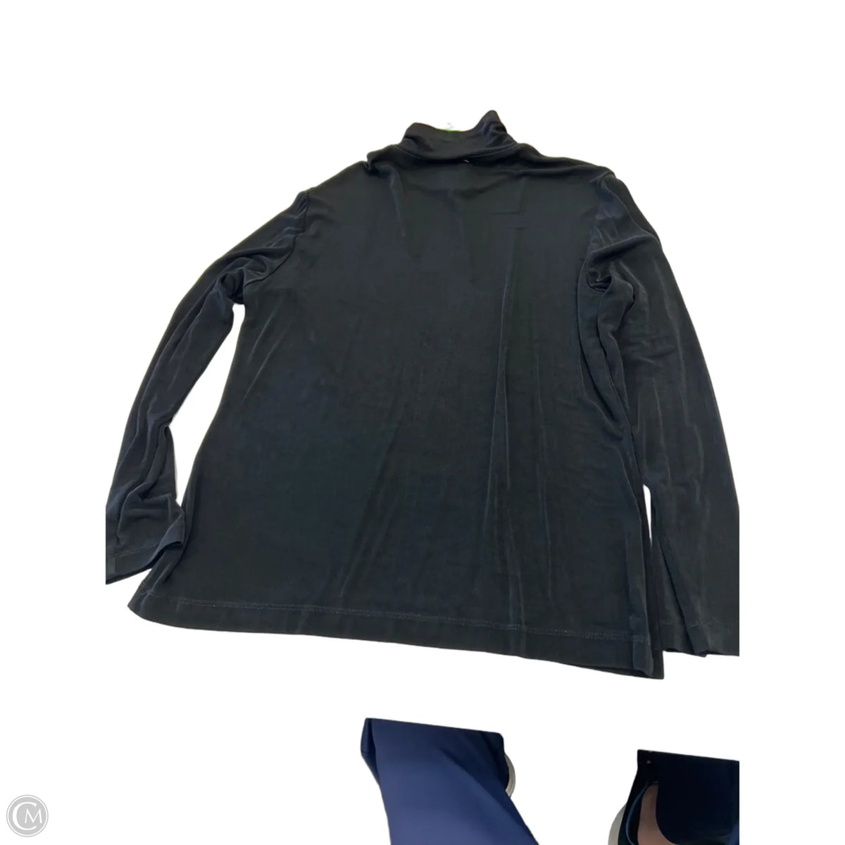 Top Long Sleeve By Chicos In Black, Size: L