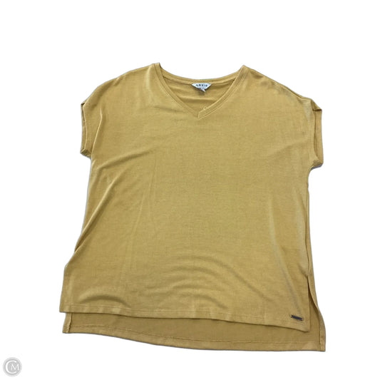 Top Short Sleeve Basic By Orvis In Yellow, Size: L