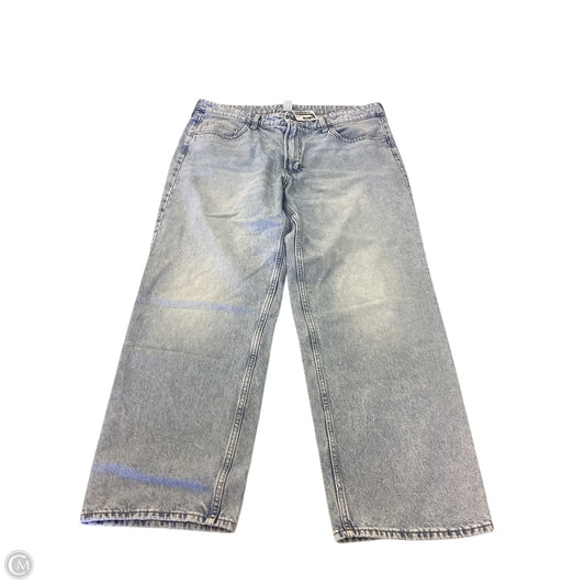 Jeans Straight By H&m In Blue Denim, Size: 14