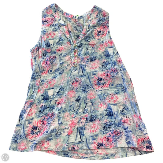Top Sleeveless Designer By Lilly Pulitzer In Multi-colored, Size: L