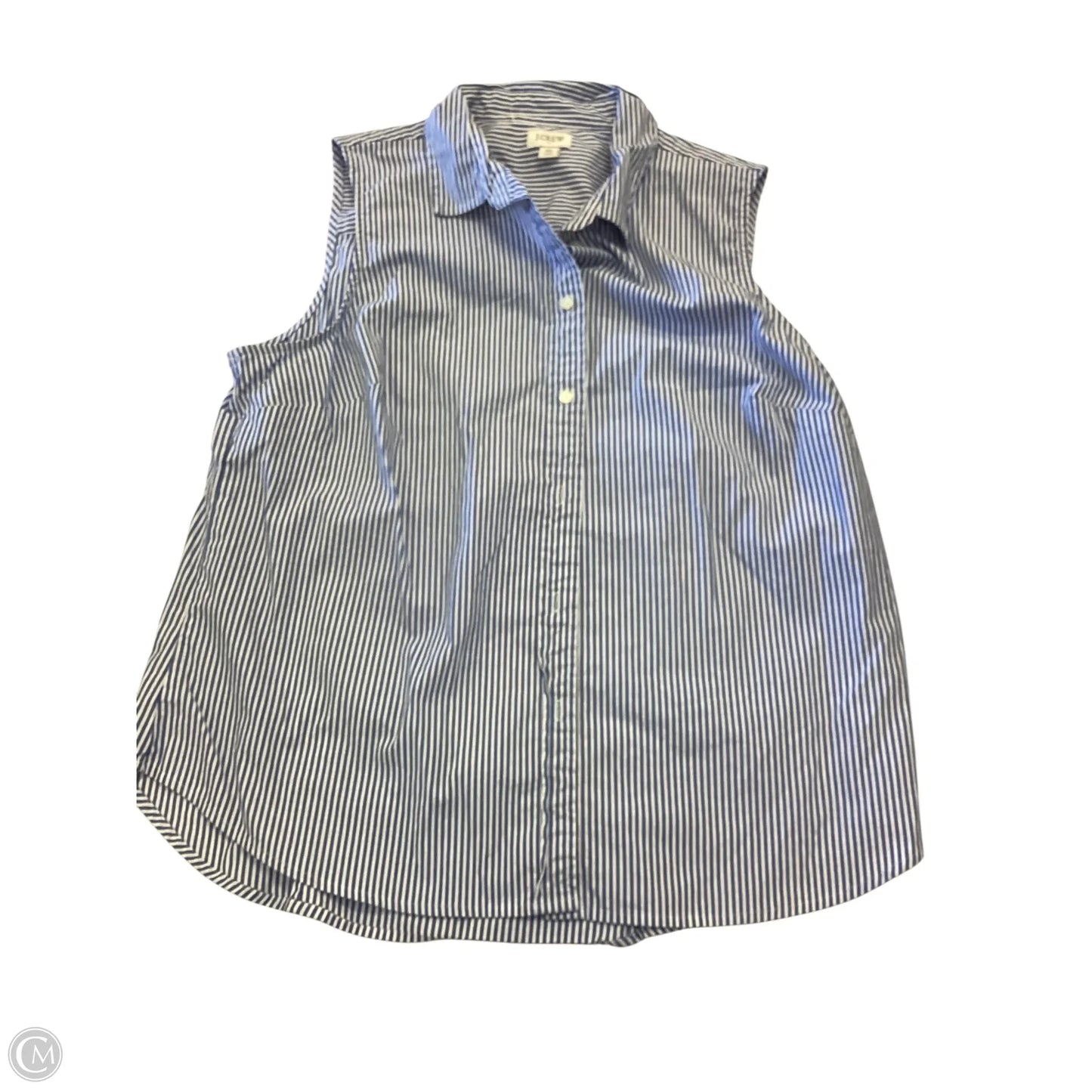 Top Sleeveless By J. Crew In Striped Pattern, Size: Xl