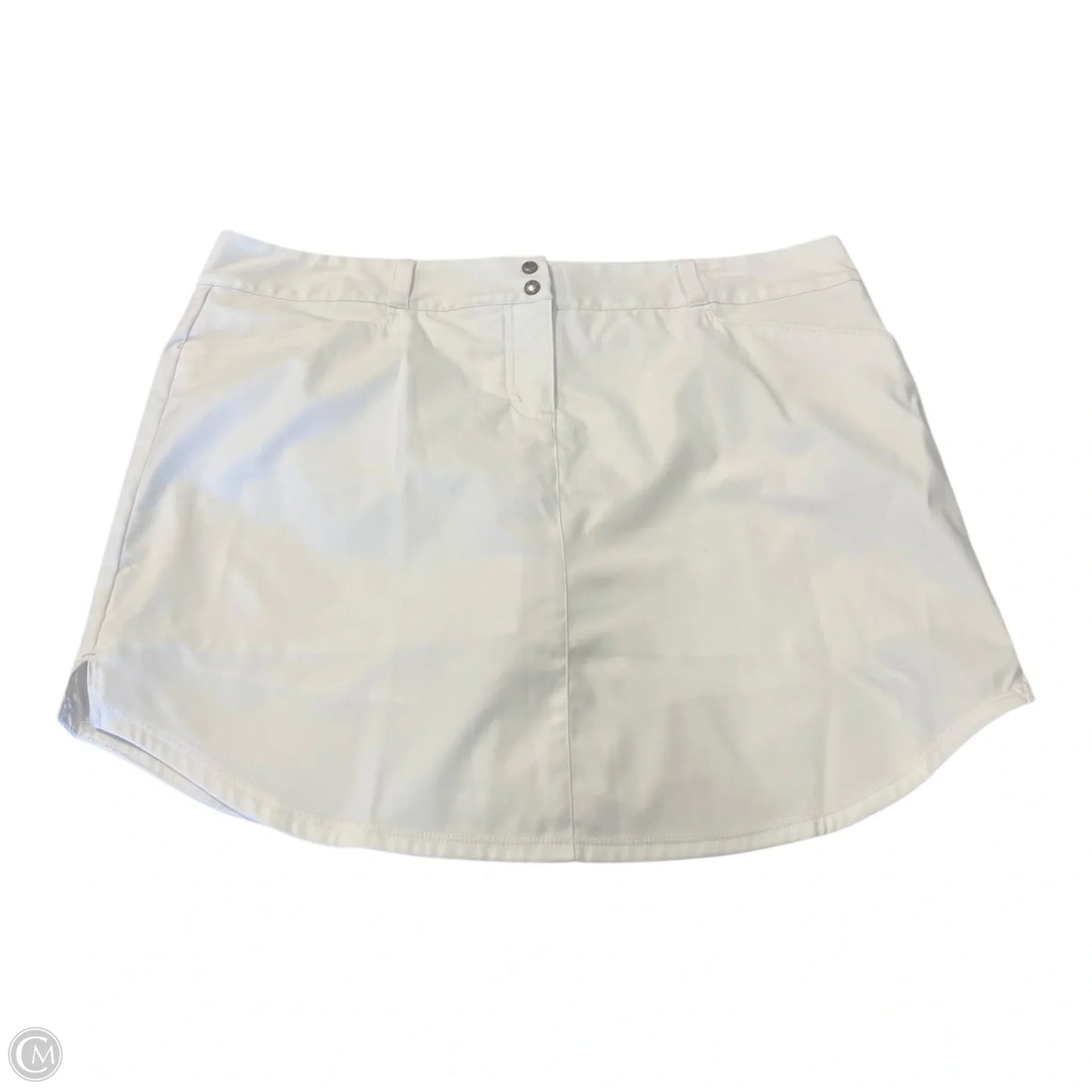 Athletic Skort By Adidas In White, Size: 14