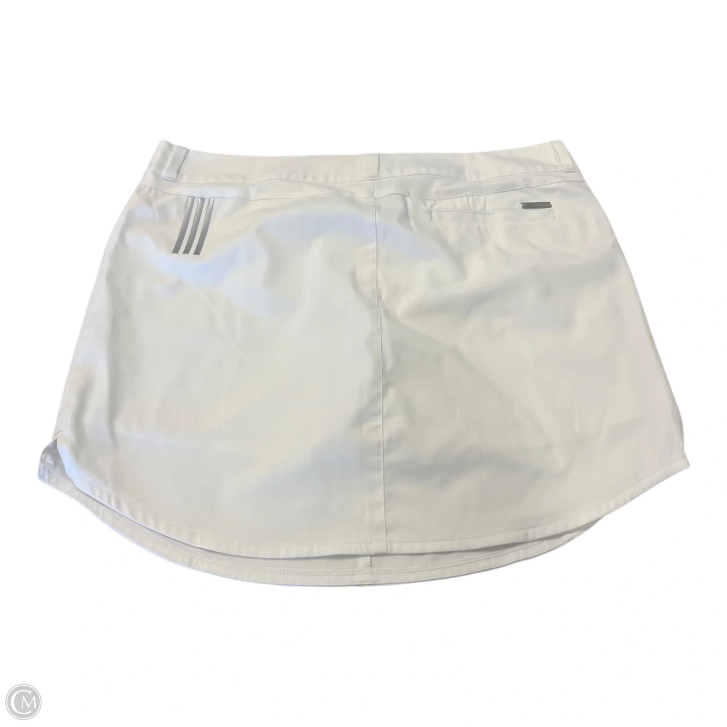 Athletic Skort By Adidas In White, Size: 14