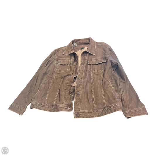 Jacket Denim By Ralph Lauren In Brown, Size: 3x