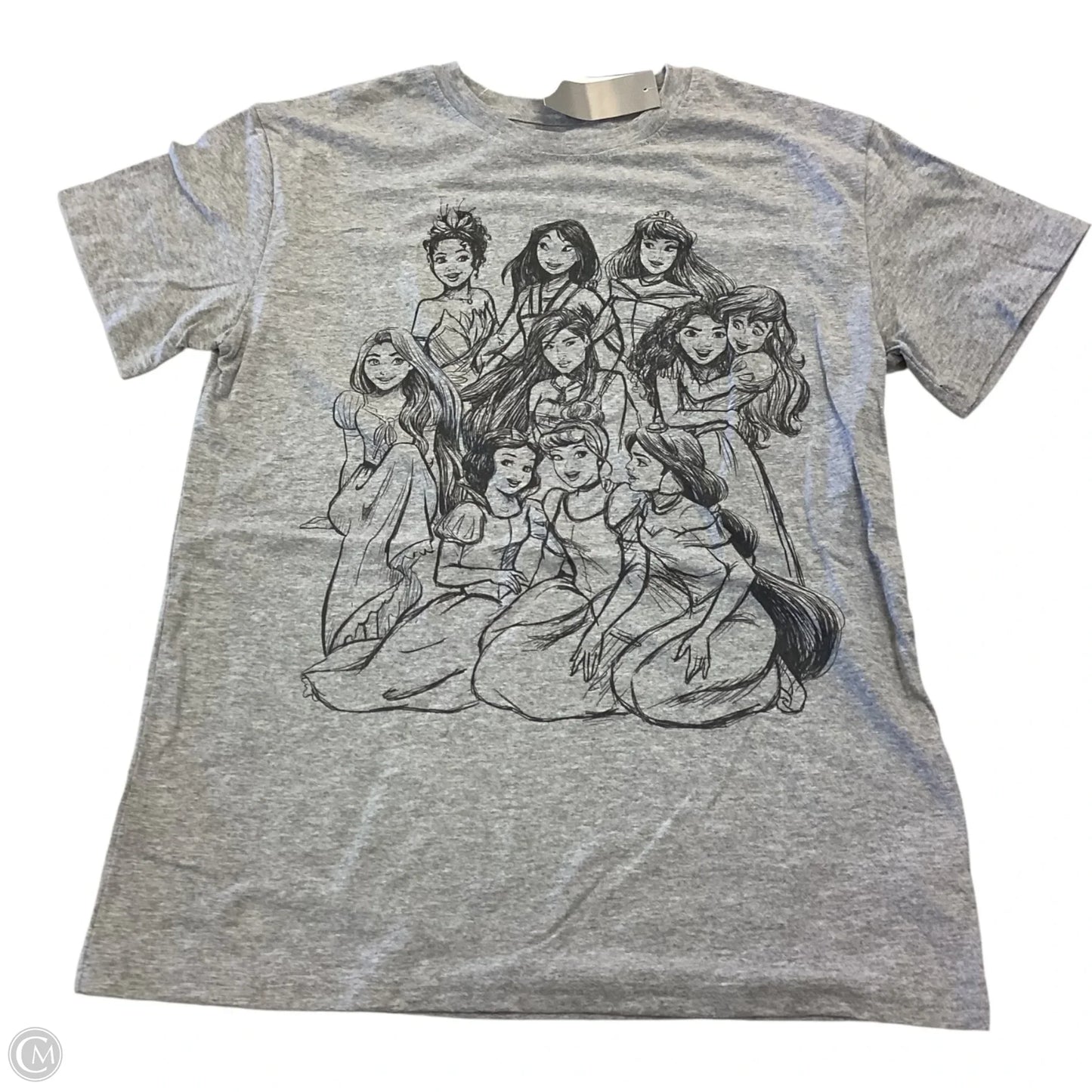 Top Short Sleeve Basic By Disney In Grey, Size: M