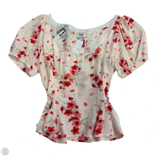 Top Short Sleeve By J. Crew In Floral Print, Size: 6