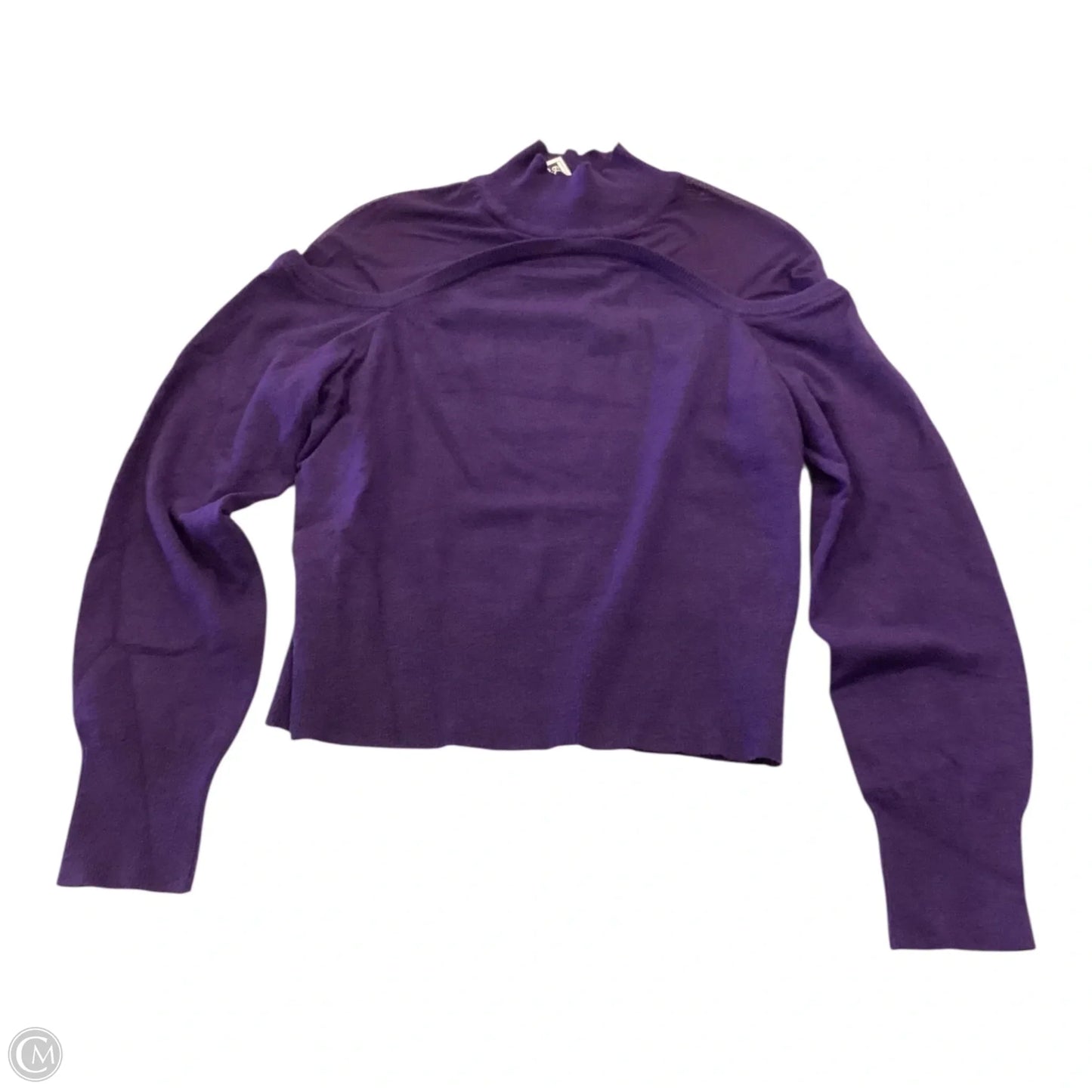 Blouse Long Sleeve By Express In Purple, Size: S
