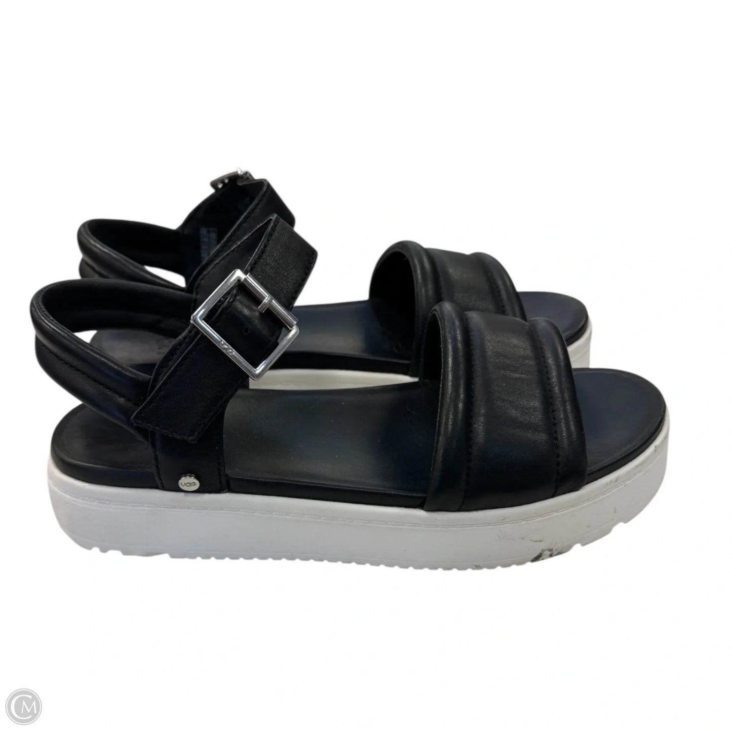 Sandals Designer By Ugg In Black, Size: 6