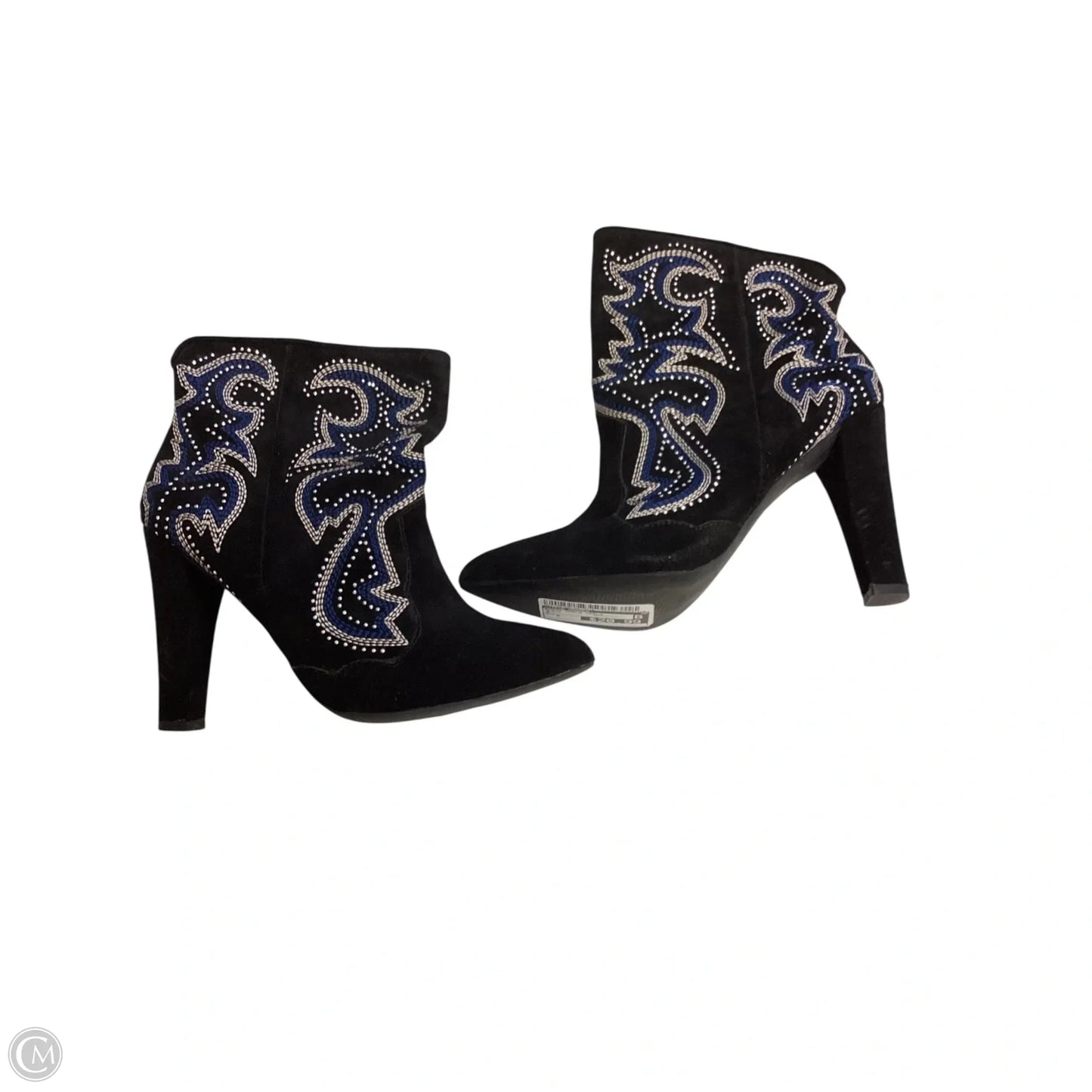 Boots Ankle Heels By Steve Madden In Black, Size: 8