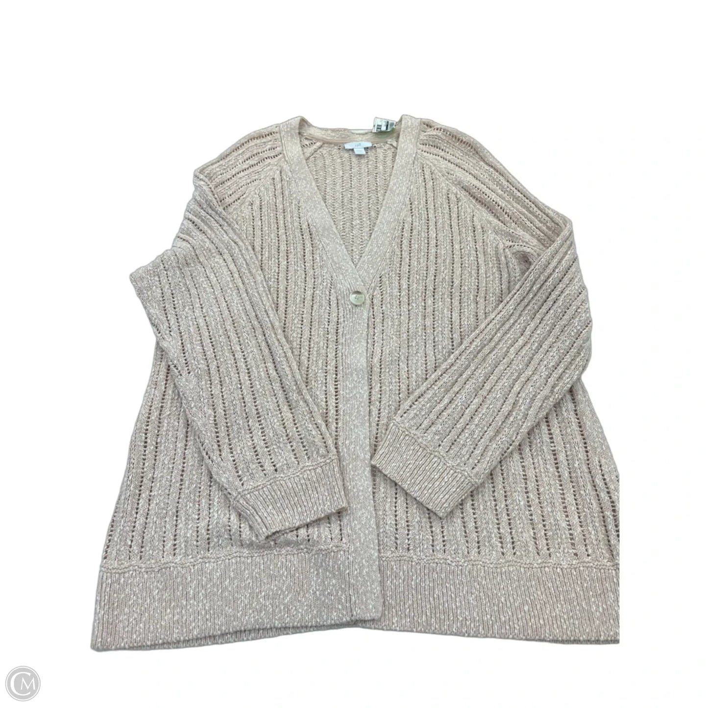 Sweater Cardigan By J. Jill In Pink, Size: L