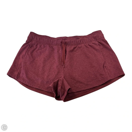 Athletic Shorts By Lululemon In Red, Size: 16