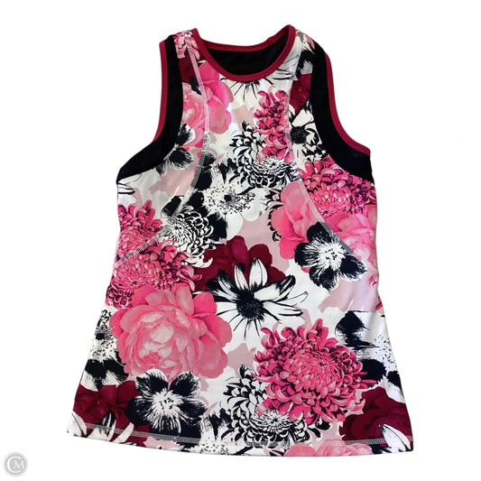 Athletic Tank Top By Tail In Floral Print, Size: S