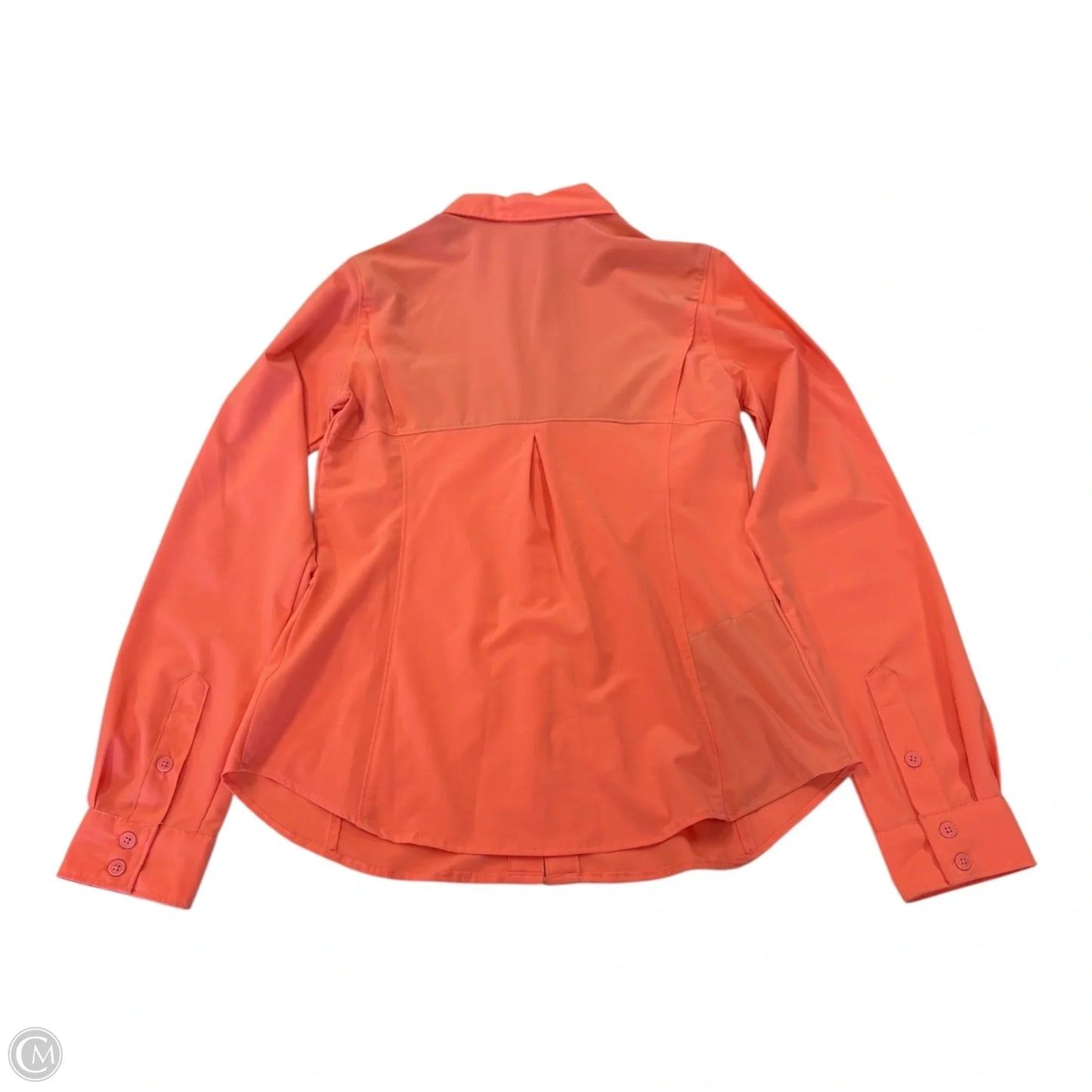 Athletic Top Long Sleeve Collar By Columbia In Orange, Size: Xs