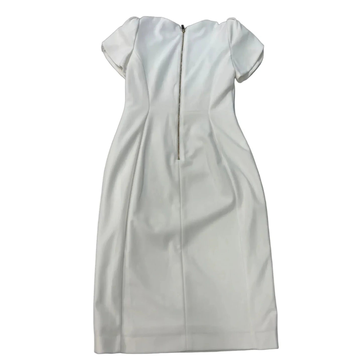 Dress Work By Calvin Klein In White, Size: 2