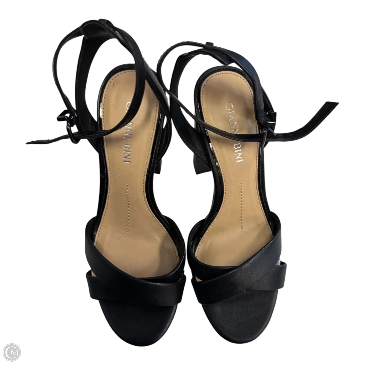 Sandals Heels Block By Gianni Bini In Black, Size: 5.5