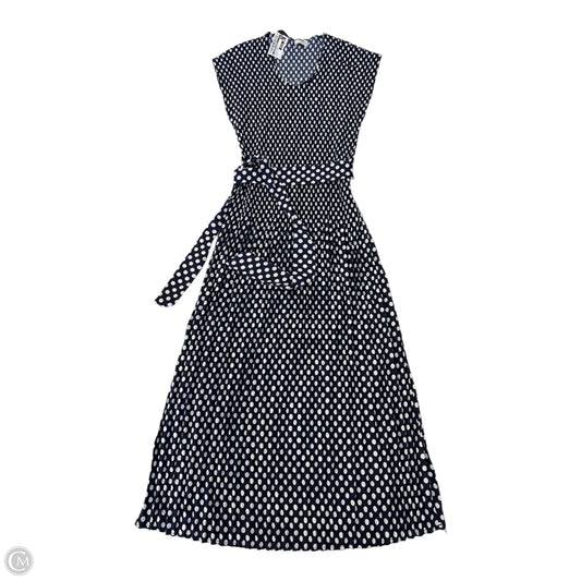 Dress Casual Midi By Clothes Mentor In Polkadot Pattern, Size: L