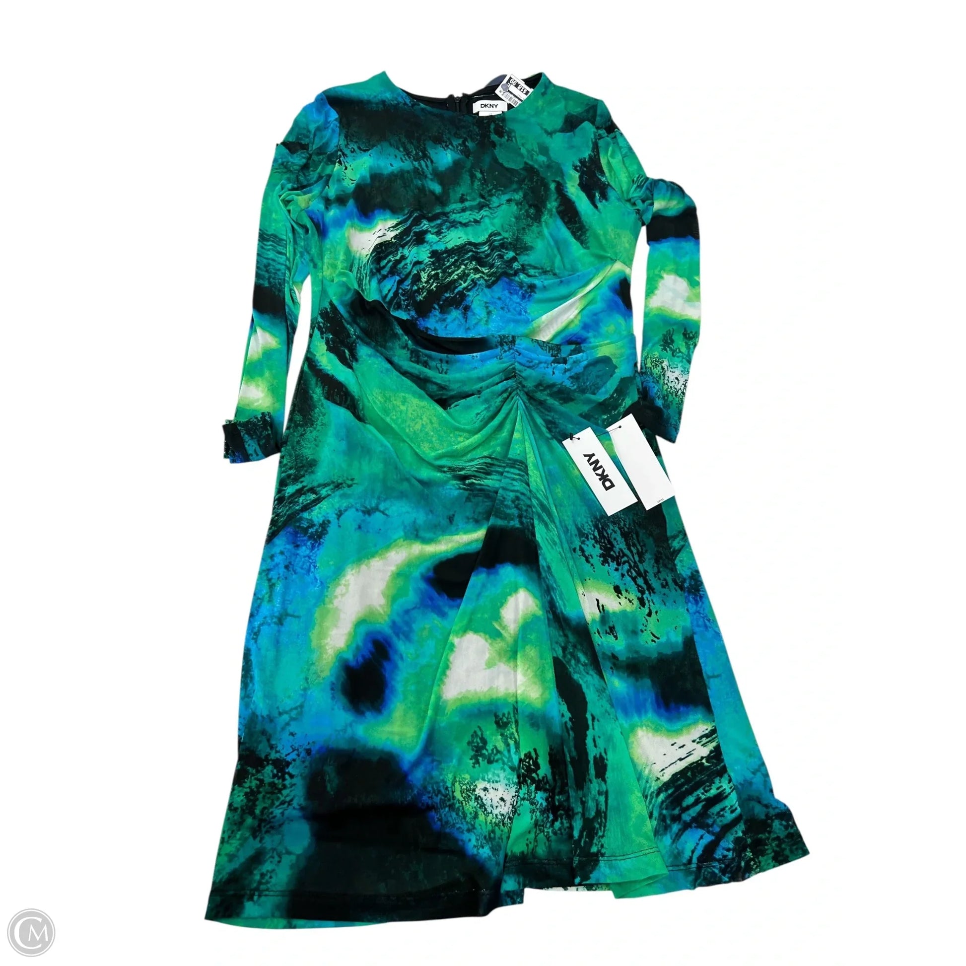 Dress Casual Midi By Dkny In Green, Size: 12