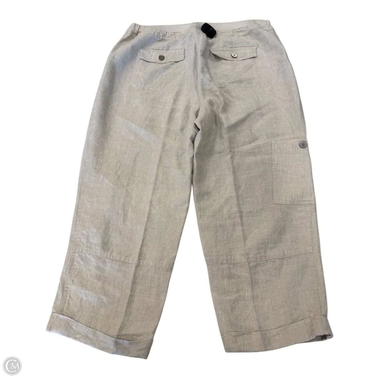 Pants Linen By Chicos In Tan, Size: 16