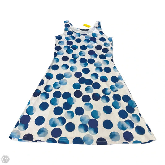 Dress Casual Short By Clothes Mentor In Blue & White, Size: S