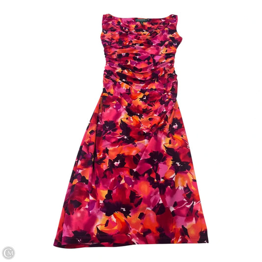 Dress Work By Lauren By Ralph Lauren In Multi-colored, Size: 2