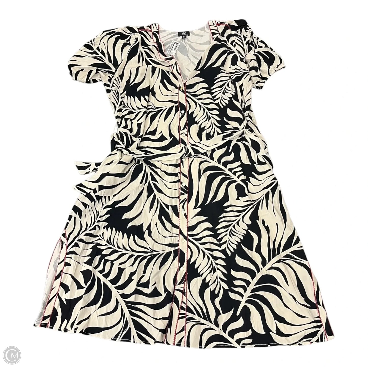 Dress Casual Maxi By G By Giuliana In Black & White, Size: 2x