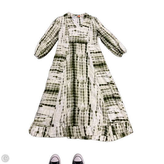 Dress Casual Maxi By Soft Surroundings In Green & White, Size: M