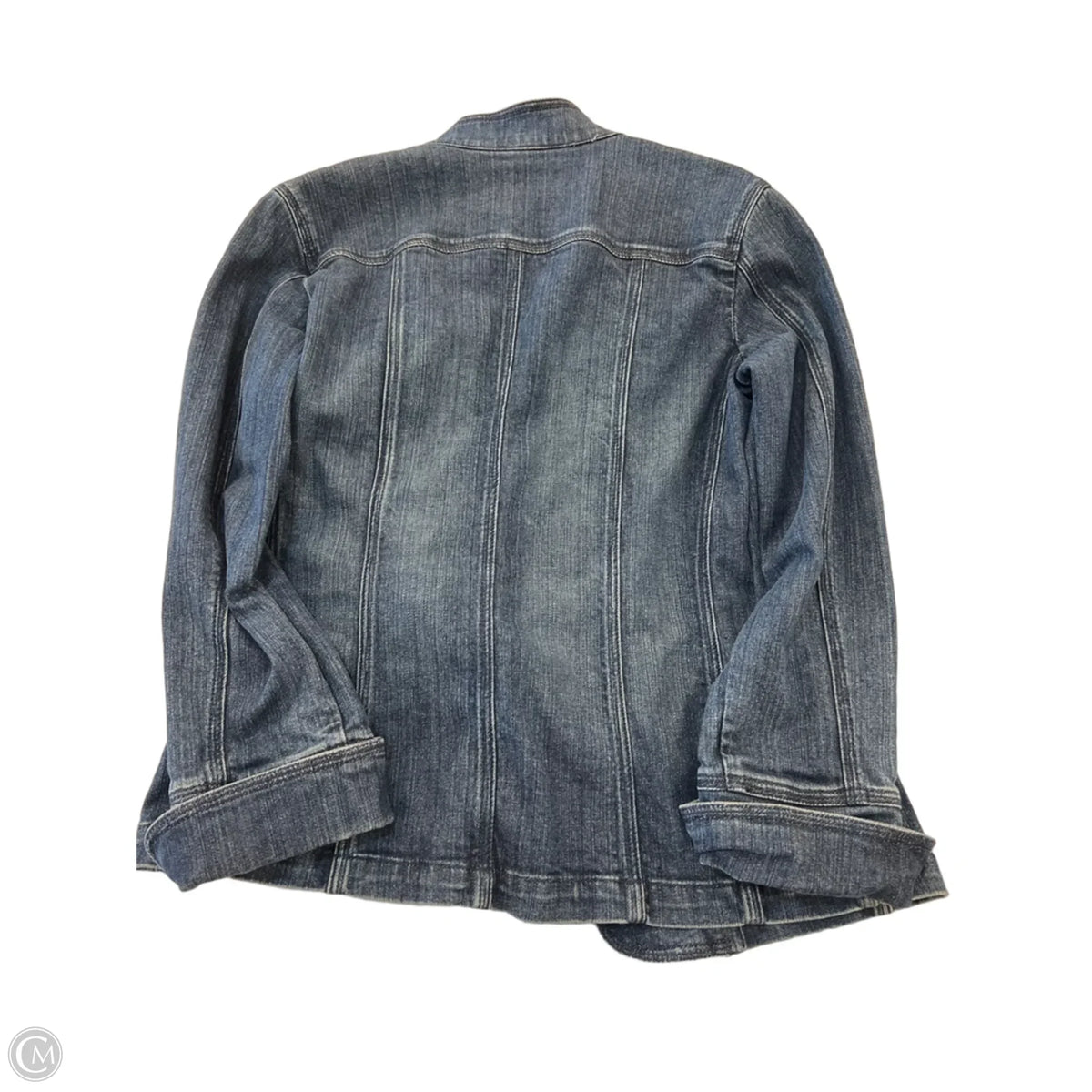 Jacket Denim By Chicos In Blue Denim, Size: S