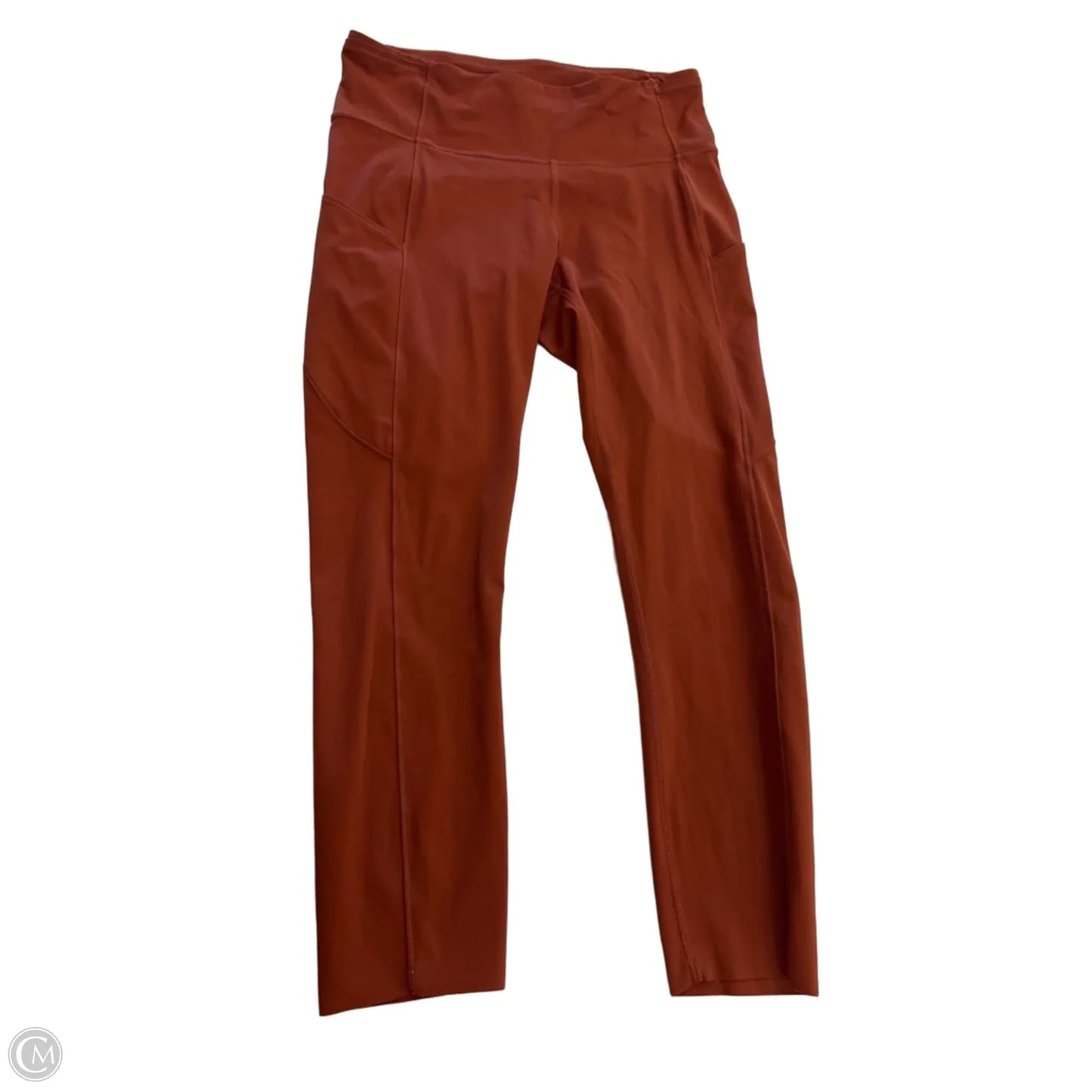 Athletic Leggings By Lululemon In Orange, Size: 8