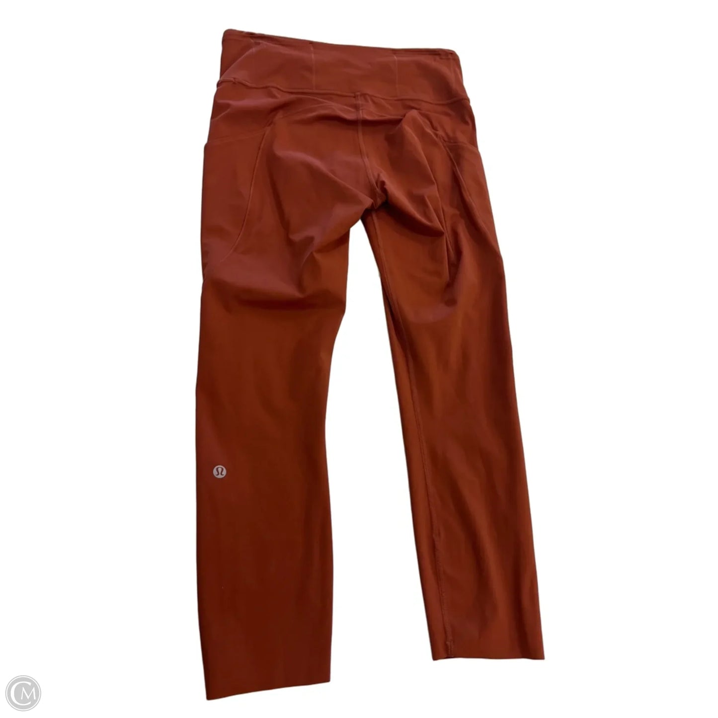 Athletic Leggings By Lululemon In Orange, Size: 8