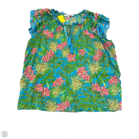 Blouse Short Sleeve By Rose And Olive In Multi-colored, Size: Xl