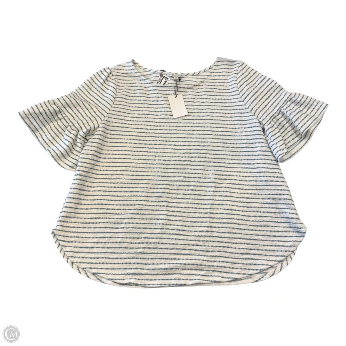 Top Short Sleeve By Green Envelope In Striped Pattern, Size: 2x