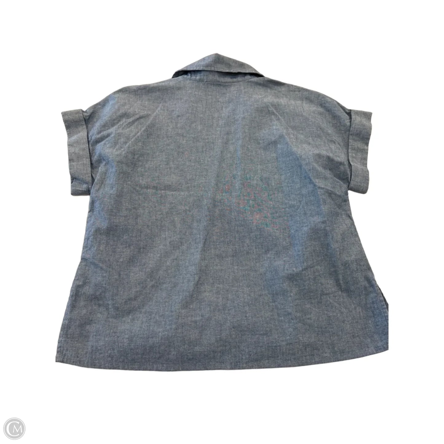 Top Short Sleeve By Banana Republic In Blue, Size: S