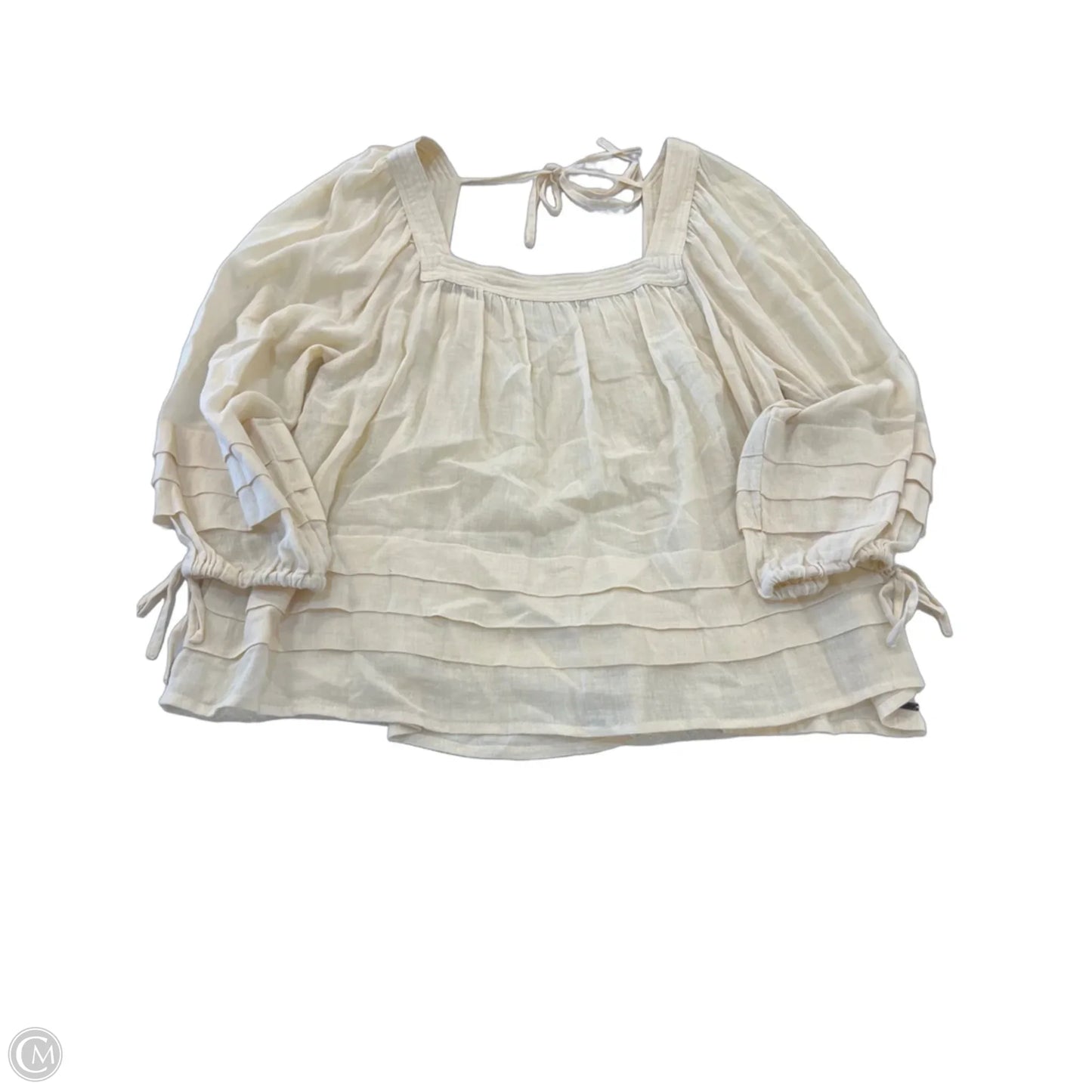 Top Long Sleeve By Oneill In Cream, Size: M