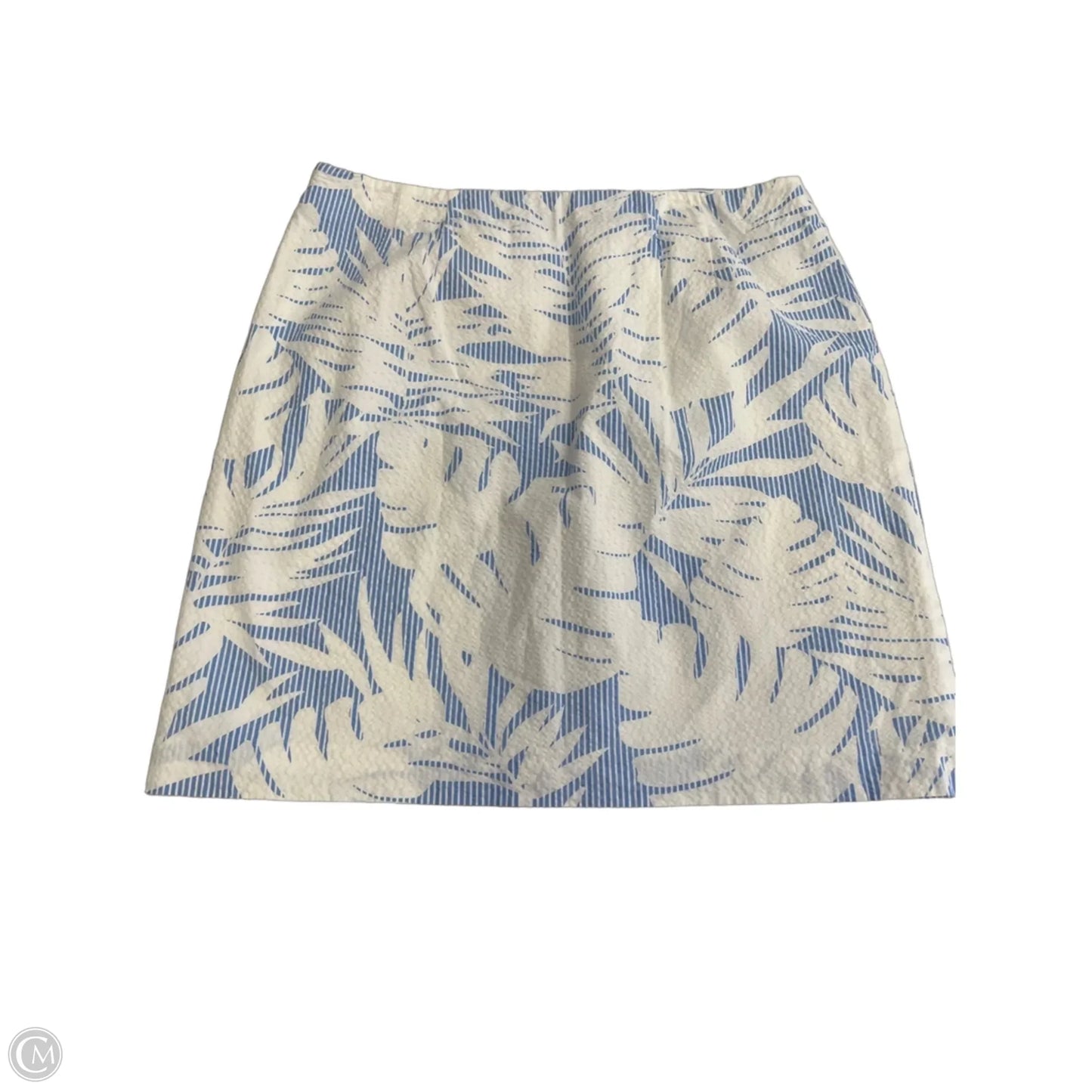 Skirt Mini & Short By Talbots In Blue & White, Size: 8