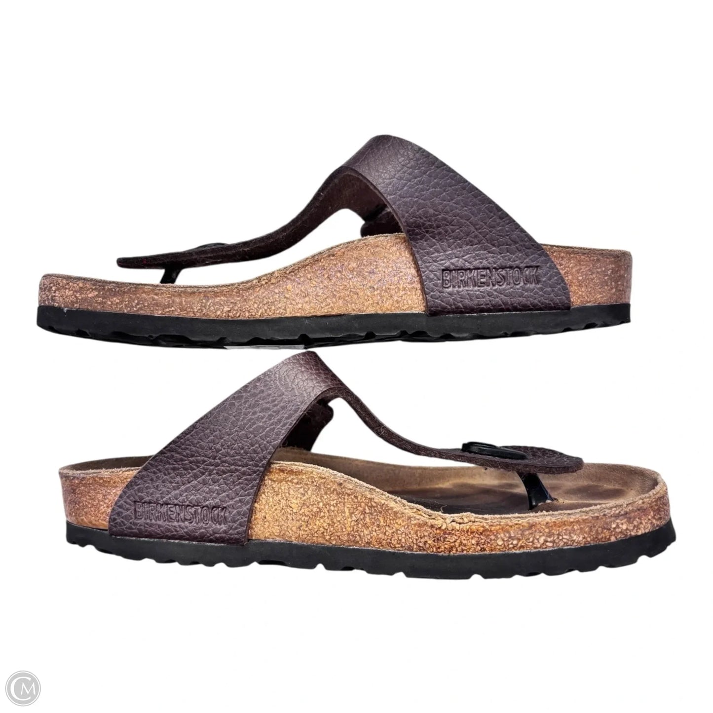 Sandals Flats By Birkenstock In Brown, Size: 8