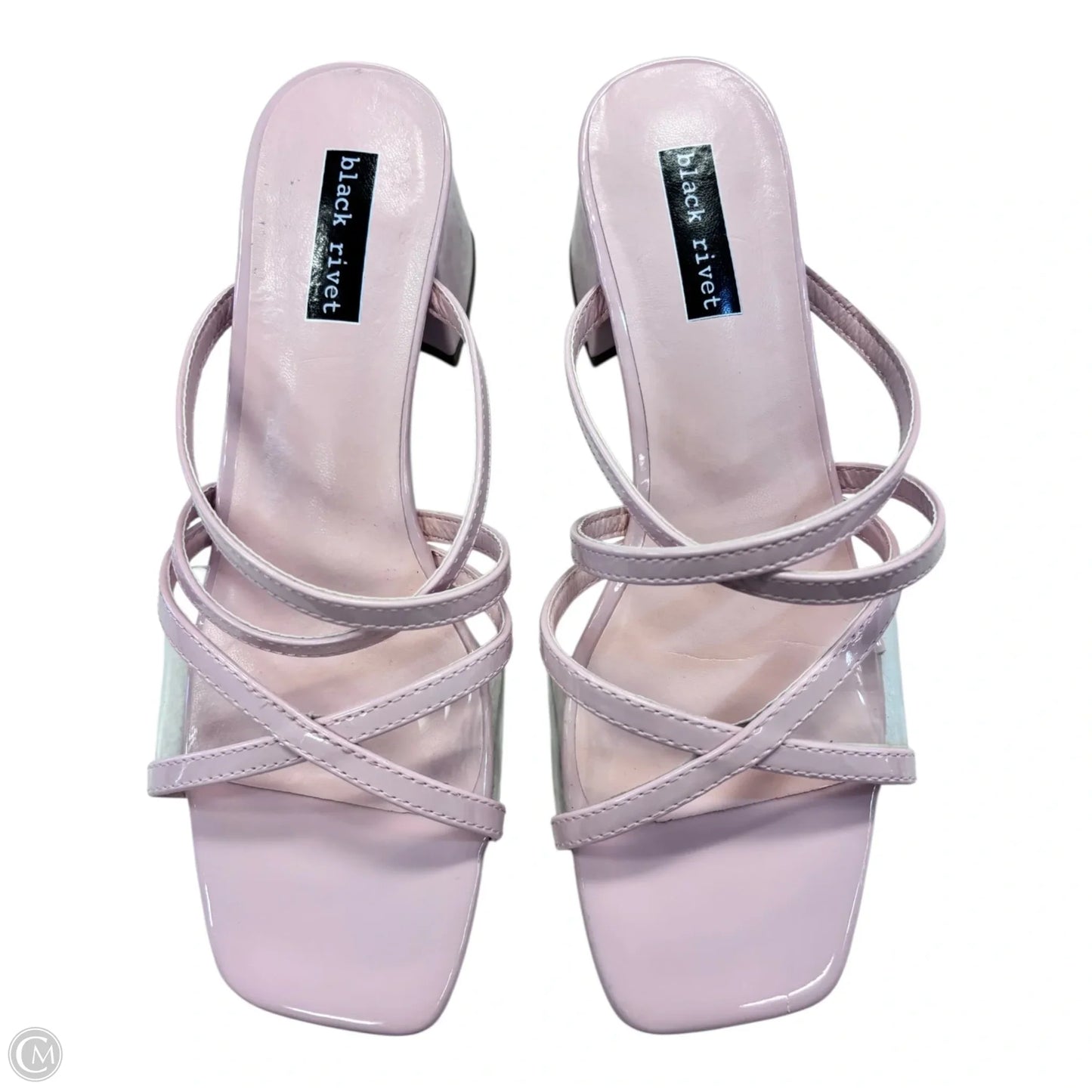 Sandals Heels Block By Black Rivet In Pink, Size: 7