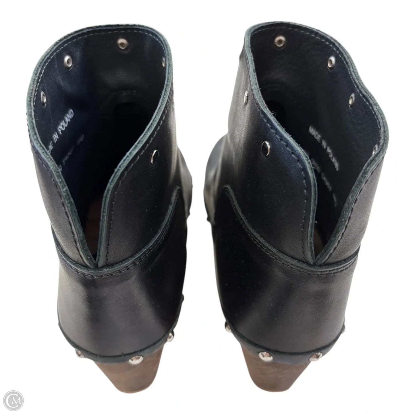Boots Ankle Heels By Sanita In Black, Size: 6.5
