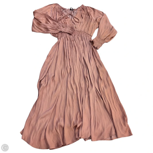 Dress Casual Maxi By Zara In Orange, Size: S